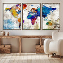 World Map Canvas Print – Framed Travel Map Wall Art for by MyGreatCanvas | Canvas Wall Art Prints | Photo Prints & Wall Decor