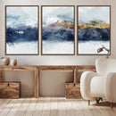 Abstract Mountain Range Art Canvas Print | 3 Panel by MyGreatCanvas | Canvas Wall Art Prints | Photo Prints & Wall Decor