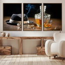 Extra Large Bourbon Wall Art – Whiskey Bar Theme Vintage by MyGreatCanvas | Canvas Wall Art Prints | Photo Prints & Wall Decor