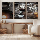 Red Wine and Glass Canvas Print by MyGreatCanvas | Canvas Wall Art Prints | Photo Prints & Wall Decor