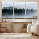 Autumn and Misty Trees in the Forest Wall Art Canvas Print, by MyGreatCanvas | Canvas Wall Art Prints | Photo Prints & Wall Decor