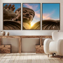 Buddha Statue and Daylight Wall Art, Buddha Statue Wall Art by MyGreatCanvas | Canvas Wall Art Prints | Photo Prints & Wall Decor