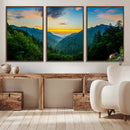Green Forest Wall Art Canvas Print