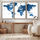 World Map Canvas Print – Framed Detailed Map of the World by MyGreatCanvas | Canvas Wall Art Prints | Photo Prints & Wall Decor