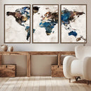 World Map Canvas Print – Framed Travel Map Wall Art for by MyGreatCanvas | Canvas Wall Art Prints | Photo Prints & Wall Decor