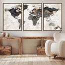 Abstract Map Printing - Modern World Map Canvas Wall Art for by MyGreatCanvas | Canvas Wall Art Prints | Photo Prints & Wall Decor