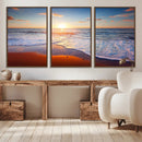 Tropical Ocean Sunset Wall Art Canvas Print, Golden Beach by MyGreatCanvas | Canvas Wall Art Prints | Photo Prints & Wall Decor