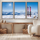 Ski Season Snow Wall Art Canvas Print