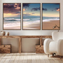 Cloudy Weather Beach Sunset Canvas Print | Sunrise Wall Art by MyGreatCanvas | Canvas Wall Art Prints | Photo Prints & Wall Decor