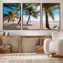 Palm Beach Tropical Island Wall Art Canvas Print