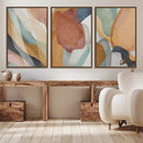 Boho Wall Art Canvas Print Set, Watercolor Boho Wall Art