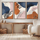 Boho Wall Art Canvas Print Set Mid-Century Prints Bohemian