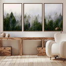 Forest Wall Art Canvas Print | Foggy Forest Wall Art | Pine
