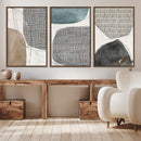 Canvas Print Wall Art Abstract Art Boho, Framed Boho Decor