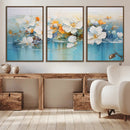 Abstract Flower Wall Art Canvas Print