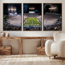 Penn Stadium Football Wall Art Canvas Print, Pennsylvania