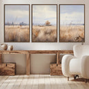 Golden Fields Wall Art Print Canvas – Serene Landscape of by MyGreatCanvas | Canvas Wall Art Prints | Photo Prints & Wall Decor