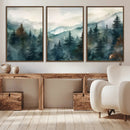 Serenity Forest Wall Art Canvas | Foggy Mountain Landscape by MyGreatCanvas | Canvas Wall Art Prints | Photo Prints & Wall Decor