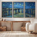 Vincent van Gogh Starry Night over the Rhone Abstract Wall