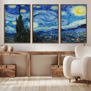 Vincent Van Gogh The Starry Night Abstract Wall Art Canvas