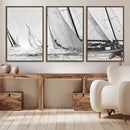 Yacht Sailboat Regatta Canvas Wall Art Canvas Print