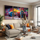 Abstract Graffiti Barbell Canvas Wall Art – Urban Fitness