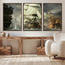 Pirate Ship War Wall Art Canvas Print by MyGreatCanvas | Canvas Wall Art Prints | Photo Prints & Wall Decor
