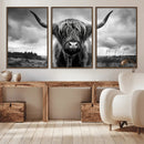 Scottish Cow Wall Art Canvas Print | Longhorn Wall Art | by MyGreatCanvas | Canvas Wall Art Prints | Photo Prints & Wall Decor
