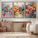 Abstract Butterfly Wall Art Canvas Print