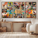 Abstract Art Collage Wall Art Canvas Print – Framed, Ready