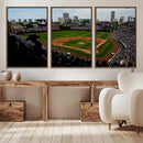 Chicago Cubs Baseball Team Print - Wrigley Field Stadium