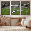 Dallas Cowboys Football Team Print - Arlington AT&T Stadium by MyGreatCanvas | Canvas Wall Art Prints | Photo Prints & Wall Decor