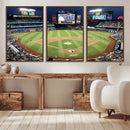 Citi Field Wall Art Print | 3-Panel New York Mets Baseball