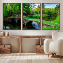 Augusta National Golf Club Wall Art - Panoramic Bridge & by MyGreatCanvas | Canvas Wall Art Prints | Photo Prints & Wall Decor