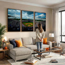 3-Panel Kauffman Stadium Wall Art Print | Large Kansas City