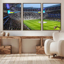 Tottenham Hotspur Stadium Canvas Print, Match Day Triple