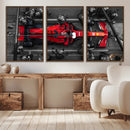 Ferrari Pit Stop Canvas Wall Art – Precision and Speed