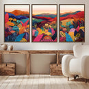 YAYOI KUSAMA Abstract Print - Landscape Canvas Wall Art by MyGreatCanvas | Canvas Wall Art Prints | Photo Prints & Wall Decor