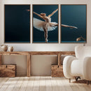 Ballet Dancer Wall Art – Framed Graceful Pose Canvas by MyGreatCanvas | Canvas Wall Art Prints | Photo Prints & Wall Decor