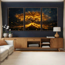 Golden Tree of Life Canvas Wall Art Print - Majestic Glowing by MyGreatCanvas | Canvas Wall Art Prints | Photo Prints & Wall Decor