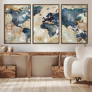 World Map Canvas Print – Framed Wall Art for Couples, by MyGreatCanvas | Canvas Wall Art Prints | Photo Prints & Wall Decor