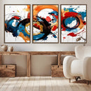 Abstract Wall Art, Rings Wall Art Canvas Print