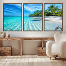 Tropical Beach Wall Art Canvas Print - Serene Ocean by MyGreatCanvas | Canvas Wall Art Prints | Photo Prints & Wall Decor