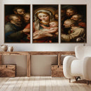Religious Canvas Wall Art Print - Madonna and Child with by MyGreatCanvas | Canvas Wall Art Prints | Photo Prints & Wall Decor