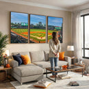 Wrigley Field Chicago Cubs Panoramic Canvas Print –