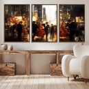 Abstract Jazz Art Wall Art Canvas Print – Colorful Musical