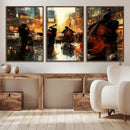 Jazz Wall Art Canvas Print – Colorful Musical Instrument