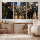 Jazz Canvas Wall Art Print – Abstract African American Music