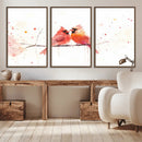 Cardinal Bird Canvas Wall Art - Male and Female Cardinal by MyGreatCanvas | Canvas Wall Art Prints | Photo Prints & Wall Decor