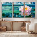 Lotus Flower Wall Art Canvas Print, Water Lily Large Wall by MyGreatCanvas | Canvas Wall Art Prints | Photo Prints & Wall Decor
